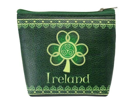 Shamrock Spiral Zip Coin Purse