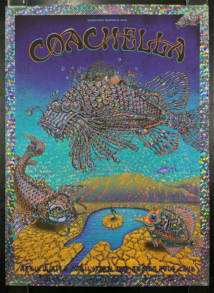 AUCTION - Emek - Coachella '13 Silkscreen - Holodot Foil - Edition 1 of 1 - Mint-278022-166765