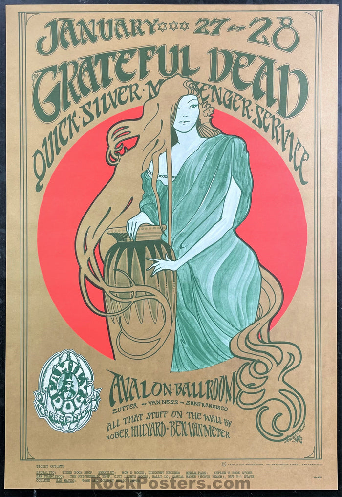 AUCTION - FD-45 - The Grateful Dead - 1967 Poster - Avalon Ballroom - Near Mint-274183-166769