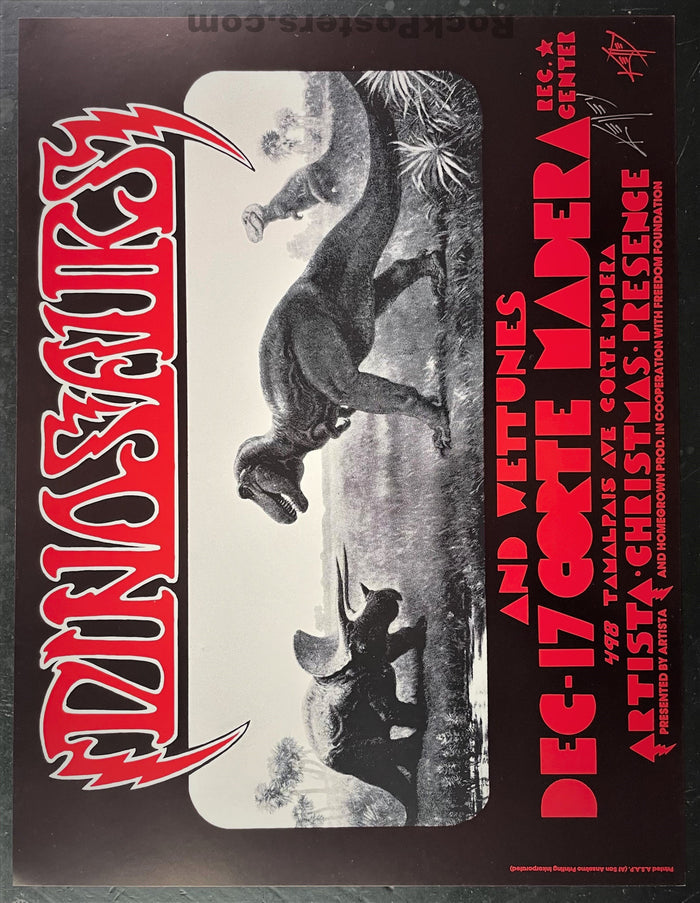 AUCTION - Alton Kelley Collection - Dinosaurs - Kelley Signed - 1983 Poster  - Corte Madera - Excellent-328665-198882