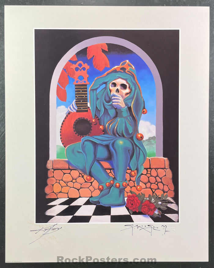 AUCTION - Alton Kelley Collection - Grateful Dead - The Jester Poster - Mouse Kelley Double Signed - Near Mint-329004-199062