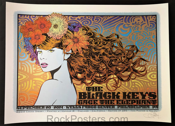 AUCTION - Chuck Sperry - Black Keys Philadelphia '14 - Show Edition - Mint-261081-166741