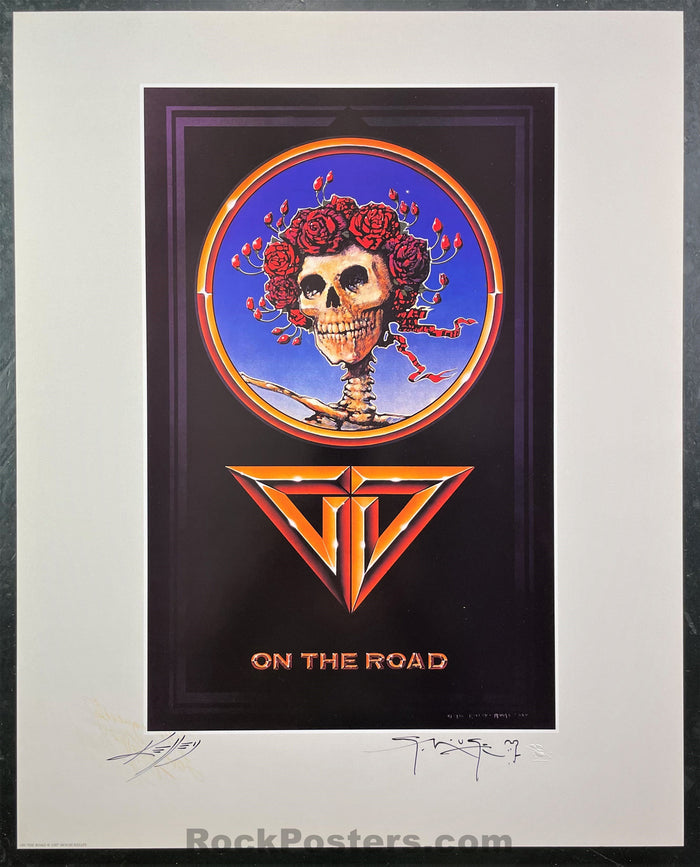 AUCTION - Alton Kelley Collection - Grateful Dead -  On The Road Poster - Mouse Kelley Double Signed - Near Mint-329005-199081
