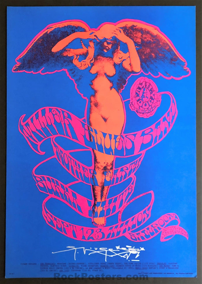 AUCTION - FD-78 - Steve Miller Blues Band - Stanley Mouse Signed - 1967 Poster - Avalon Ballroom - Near Mint-321714-199098