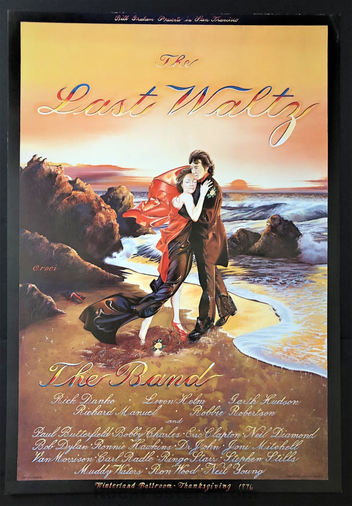 AUCTION - AOR-4.46 - The Band - The Last Waltz - 1976 Poster - Winterland - Excellent-324273-199104