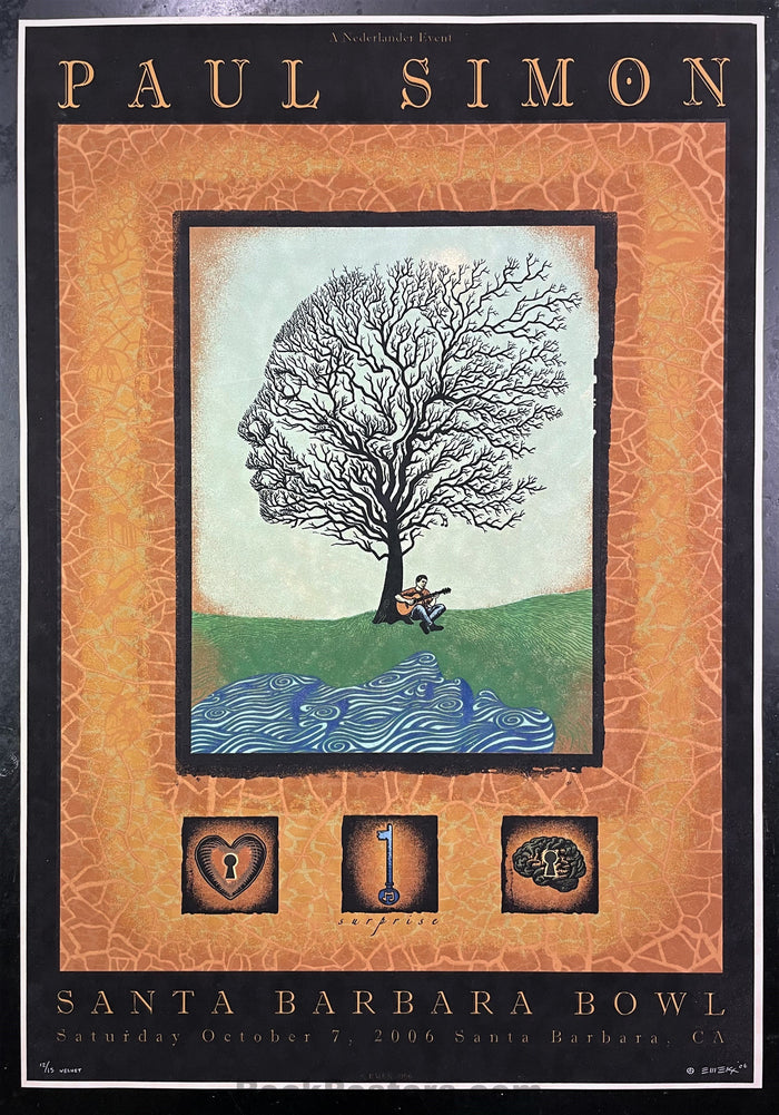 AUCTION - Emek - Paul Simon Santa Barbara '06 - Velvet Edition of 15 - Near Mint-277947-166745