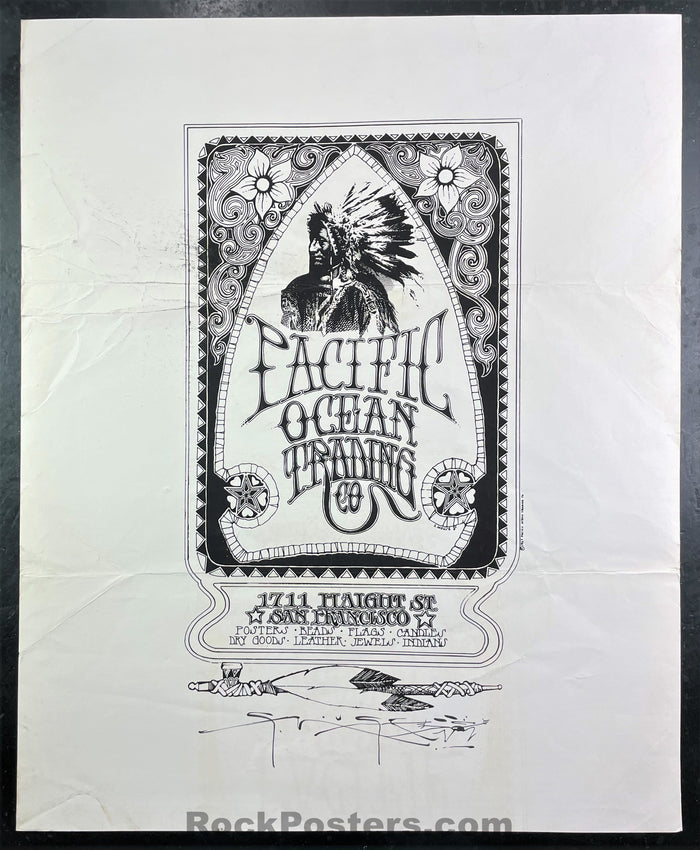 AUCTION - AOR Pg. 78 - Pacific Ocean Trading Co. - Stanley Mouse Signed - 1967 Poster - Very Good-325545-199173