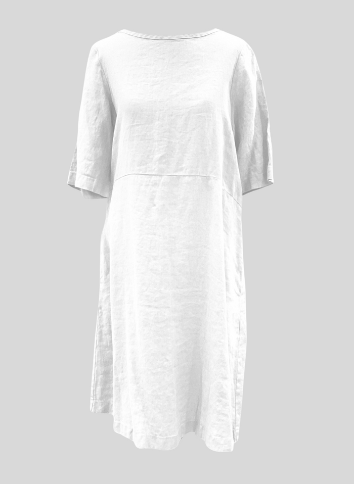 Simple Dress, shown in solid White.
