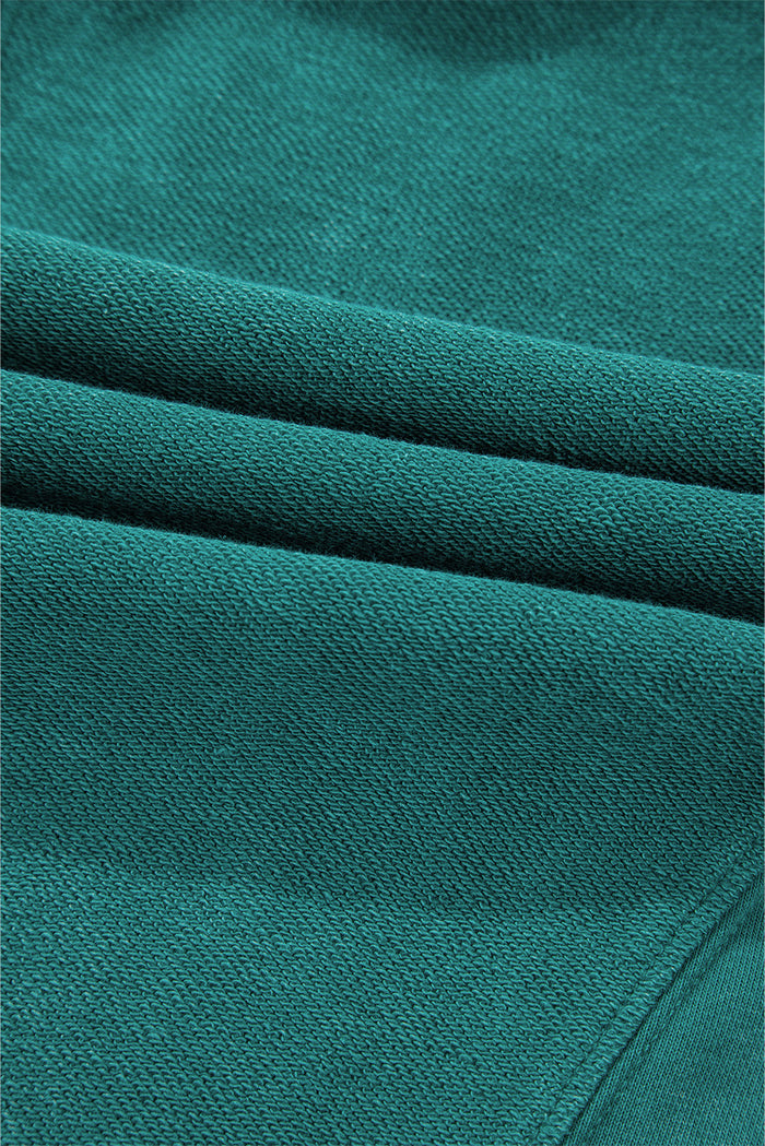 Skobeloff Solid Colour Notched Neck Drop Shoulder Sweatshirt - Tops/Sweatshirts & Hoodies
