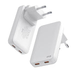 Snug 2 Port PD GaN Slim Wall Charger 65W - White (SNPW-2SLIM65-WH)