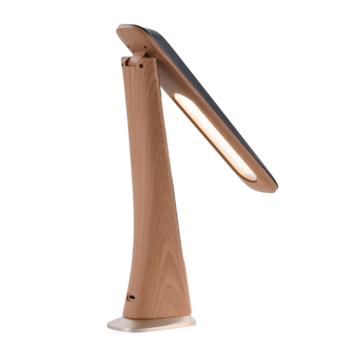 Snug LED Desk Lamp With Clock - Wood (SNLMP-DSKCLK-WD)