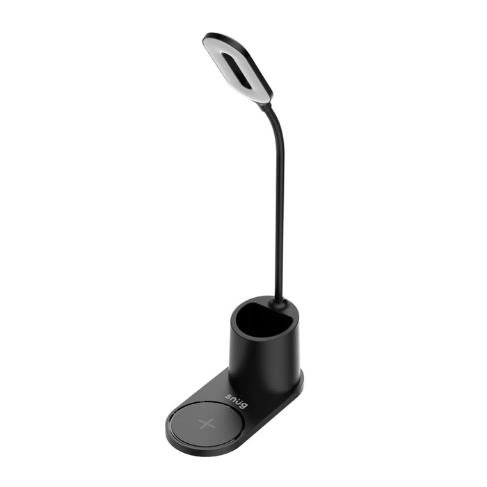 Snug LED Wireless Charger Pad With Pen Holder 15W - Black (SNWI-STDPEN-BK)