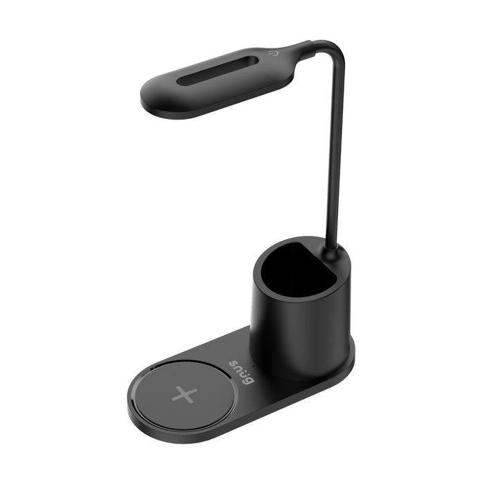 Snug LED Wireless Charger Pad With Pen Holder 15W - Black (SNWI-STDPEN-BK)