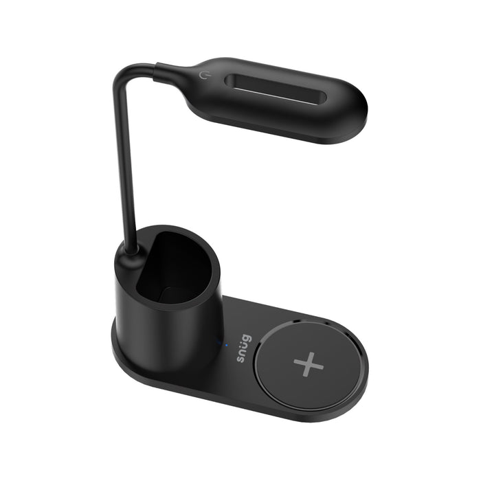 Snug LED Wireless Charger Pad With Pen Holder 15W - Black (SNWI-STDPEN-BK)