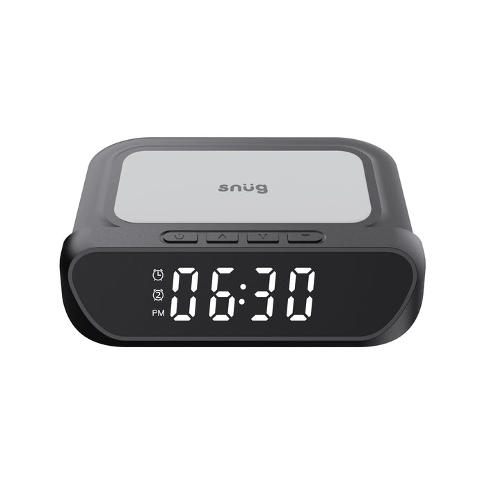 Snug Wireless Pad Charger With Clock 15W - Black (SNWI-PADCLK-BK)