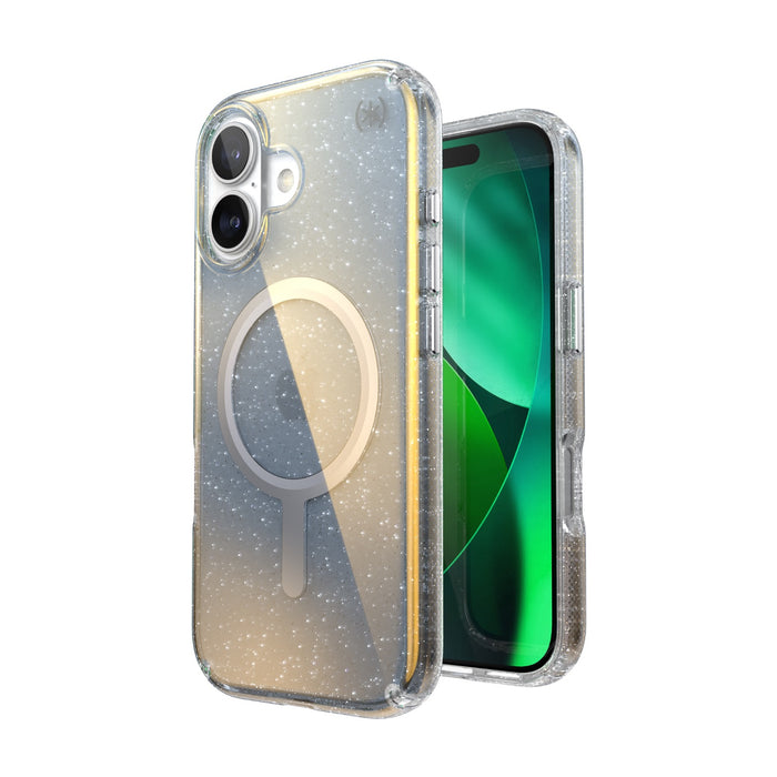 Speck Presidio Lux MagSafe Case - Apple iPhone 17 - Silver Glitter (SPK151013-3274)
