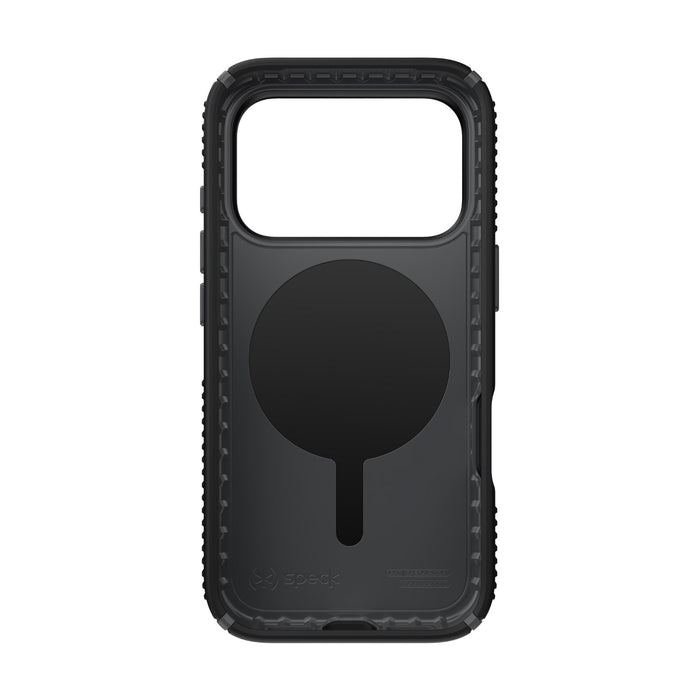 Speck Presidio2 Grip MagSafe Case - Apple iPhone 17 Pro - Black & Slate Grey (SPK150976-D143)