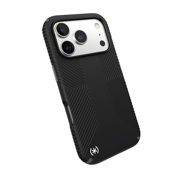 Speck Presidio2 Grip MagSafe Case - Apple iPhone 17 Pro - Black & Slate Grey (SPK150976-D143)