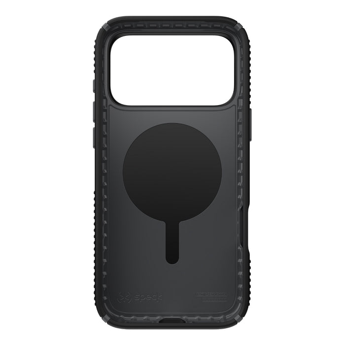 Speck Presidio2 Grip MagSafe Case - Apple iPhone 17 Pro Max - Black & Slate Grey (SPK150985-D143)