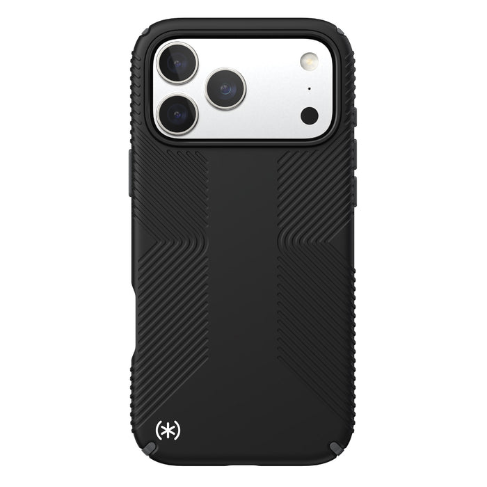 Speck Presidio2 Grip MagSafe Case - Apple iPhone 17 Pro Max - Black & Slate Grey (SPK150985-D143)