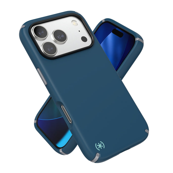 Speck Presidio2 Pro MagSafe Case - Apple iPhone 17 Pro - Blue & Silver (SPK151020-3261)