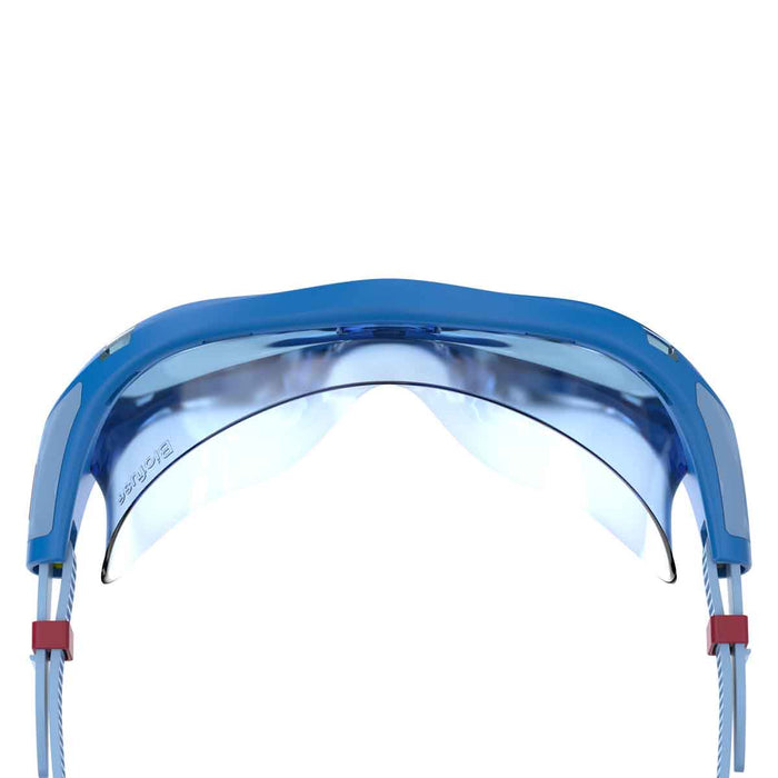 Speedo Biofuse 2.0 Junior goggles in Lagoon Blue and Celeste, designed for comfortable swimming fit and clear vision.