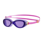 Speedo Futura Classic Junior Goggle in purple with adjustable strap and clear lenses for kids' swimming protection