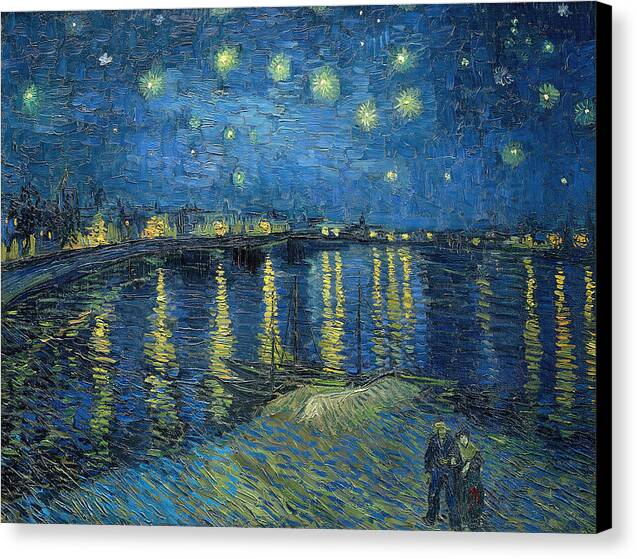 Starry Night Over the Rhone - Canvas Print