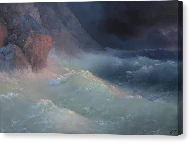 Storm on the Black Sea - Canvas Print
