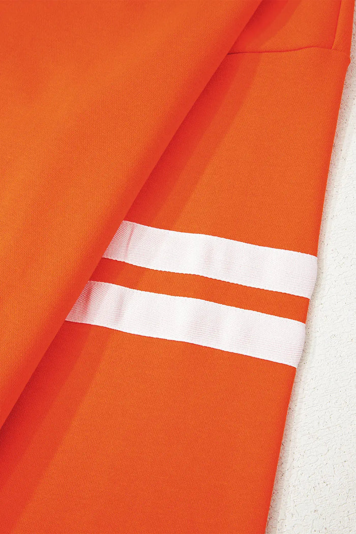 Striped Detail Drop Shoulder Oversized Sweatshirt - Tops/Sweatshirts & Hoodies