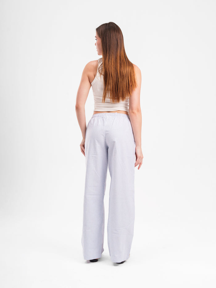 STRIPED LINEN PANTS