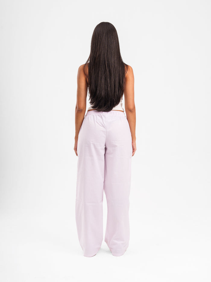 STRIPED LINEN PANTS