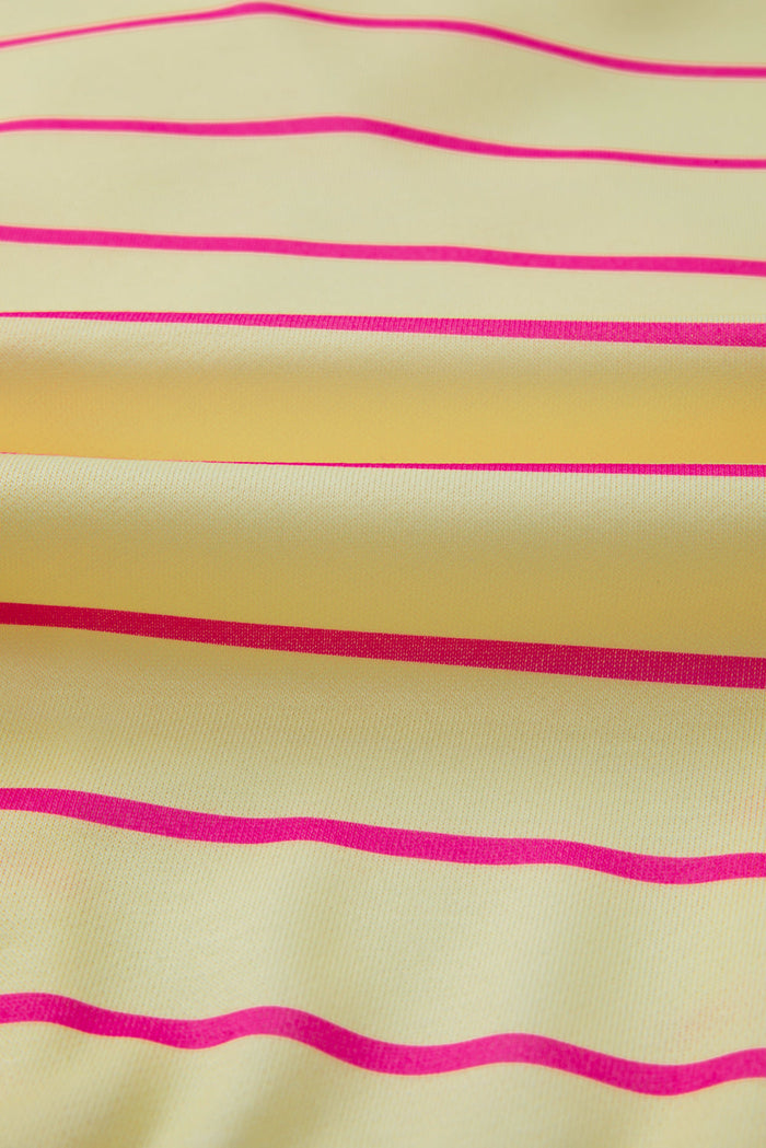 Striped Overlap Detail Drop Shoulder Pullover Sweatshirt - Tops/Sweatshirts & Hoodies