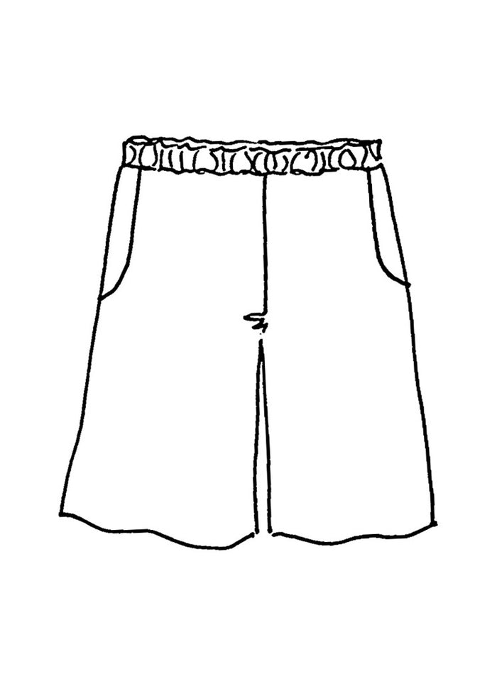 Sun Shorts, detailed sketch.