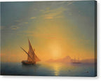 Sunset Over Ischia - Canvas Print