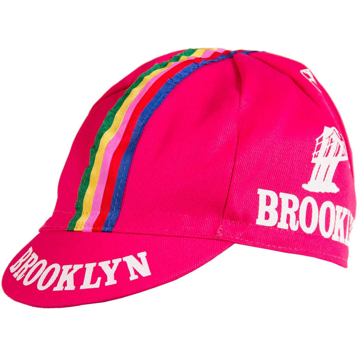 Team Brooklyn Cap - Pink Stripe by Giordana Cycling, , Made in Italy