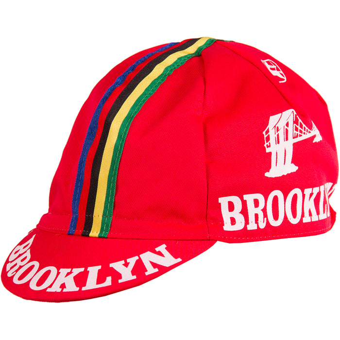 Team Brooklyn Cap - World Champion Stripe by Giordana Cycling, , Made in Italy