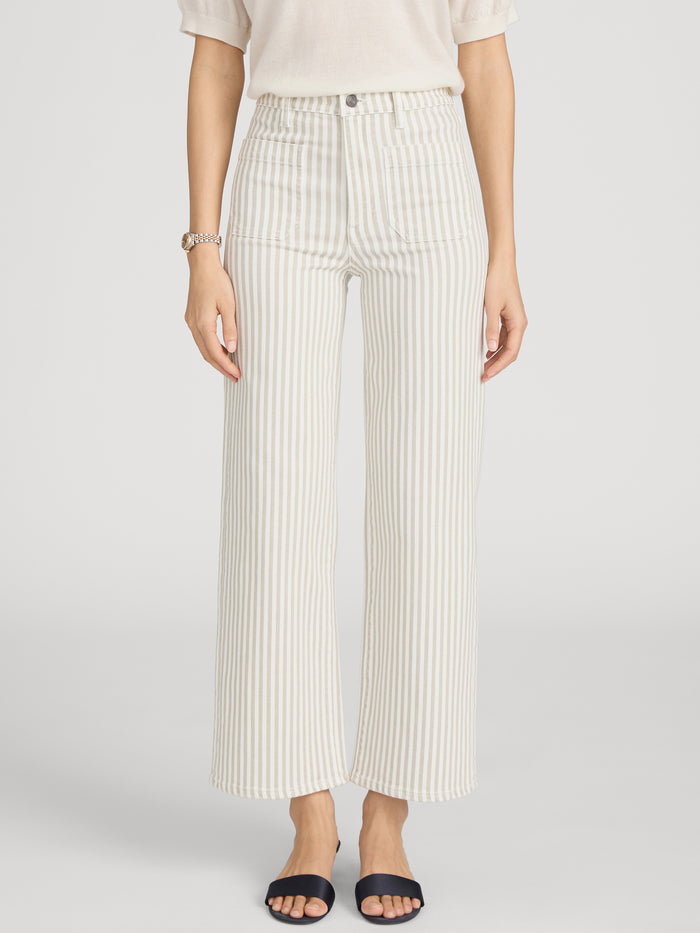 The Anchor Pant -- Flax Stripe