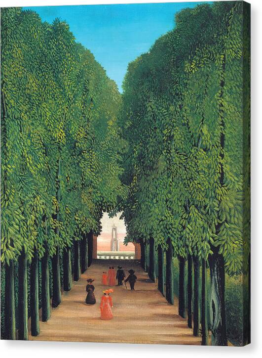 The Avenue in Saint-Cloud Park - Canvas Print