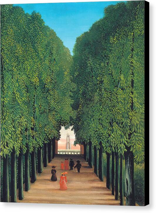 The Avenue in Saint-Cloud Park - Canvas Print