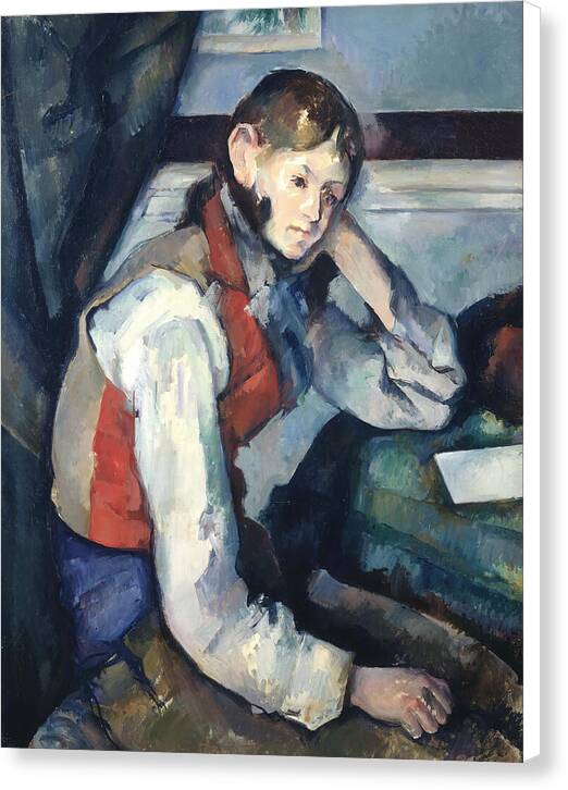 The Boy in the Red Vest - Canvas Print