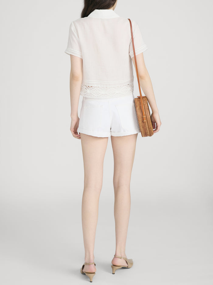 Short on model back