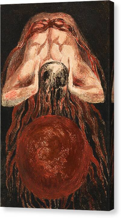 The First Book of Urizen, Plate 16 - Canvas Print