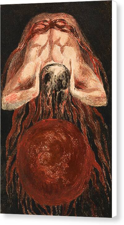 The First Book of Urizen, Plate 16 - Canvas Print