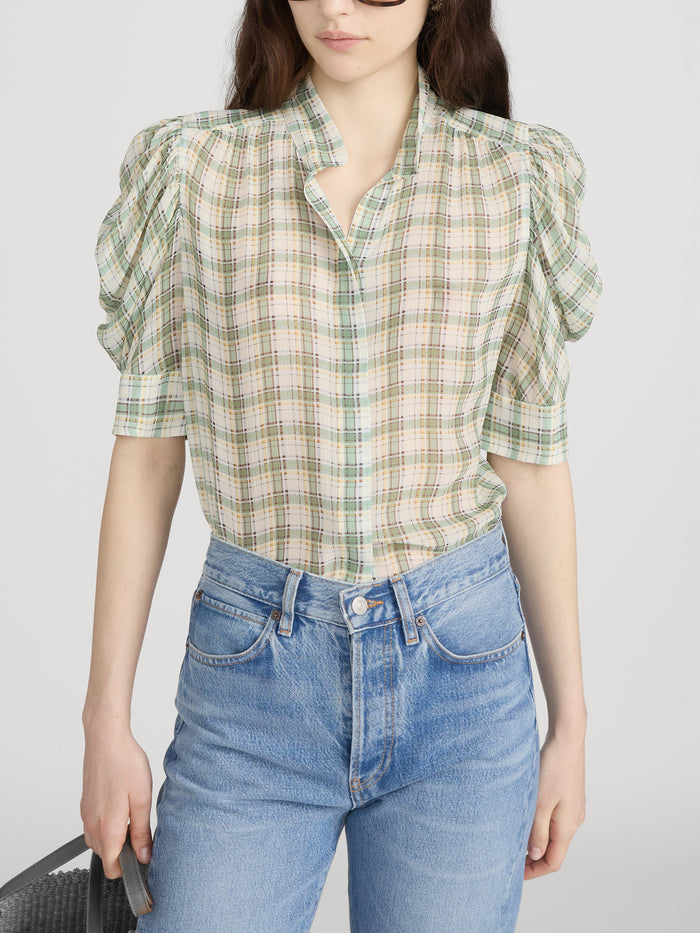 Top on model crop