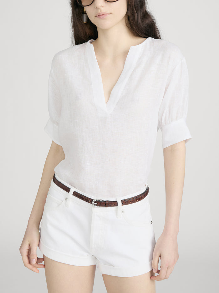 Top on model crop
