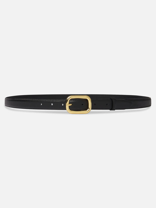 The Rounded Buckle Belt -- Black