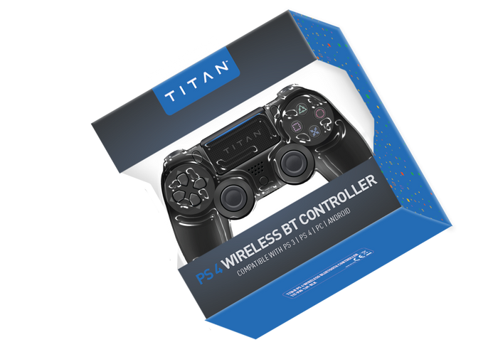 Titan Wireless BT Gaming Controller -Console Black