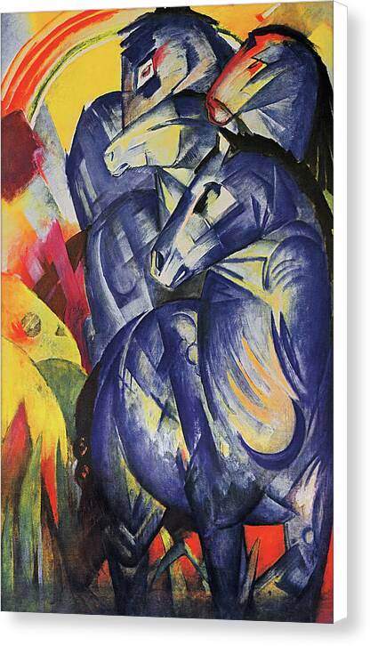 Tower of Blue Horses - Canvas Print