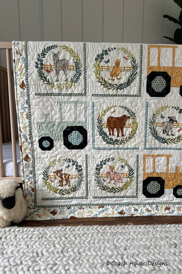 Tractor Pull Downloadable PDF Quilt Pattern